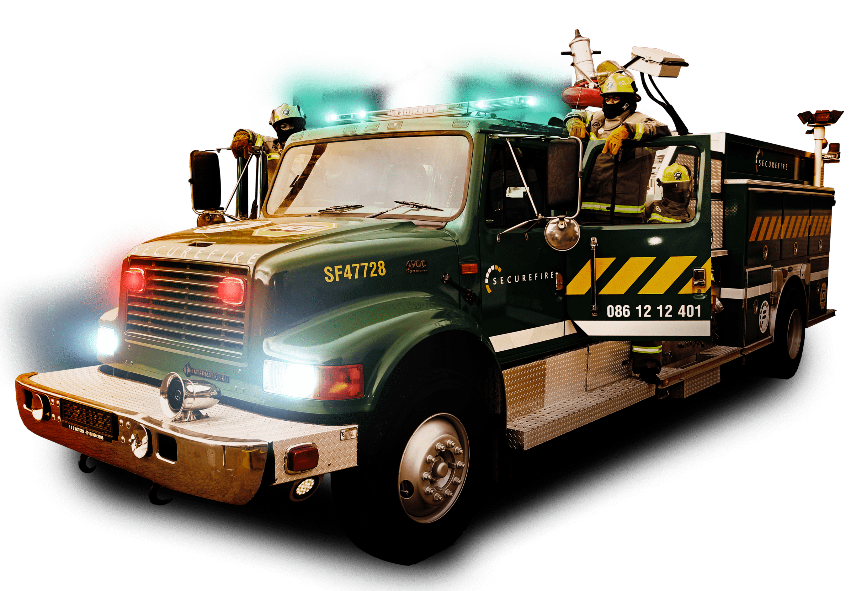 Milverton SecureFire green truck